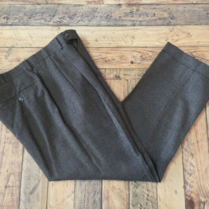 Polo Ralph Lauren Wool Herringbone Pants Brown